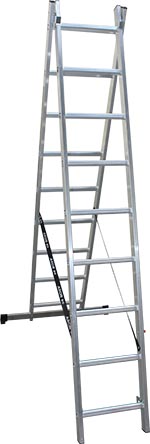 Two-part extension ladder